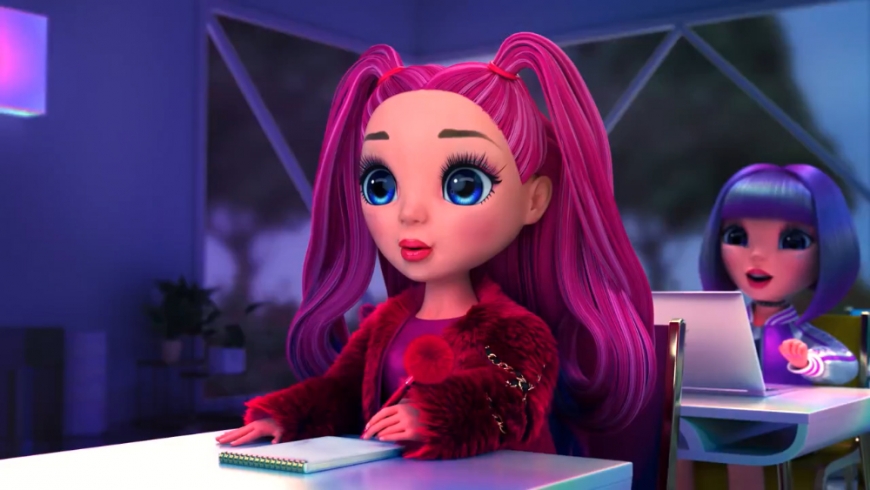 New Rainbow High character - Fuchsia (Hot Pink) Stella Monroe in animated series