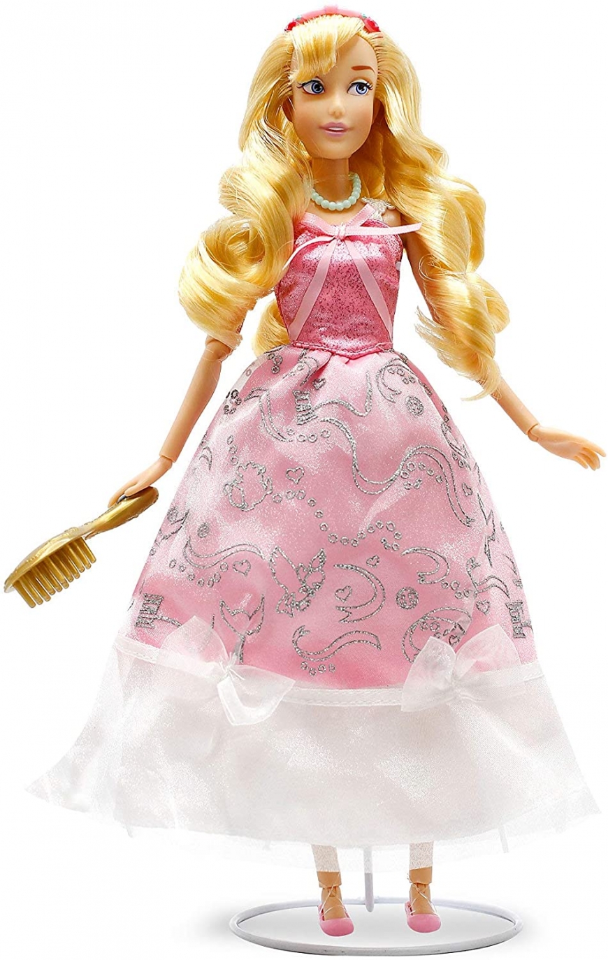 Disney Store Light-Up Dress Cinderella doll in pink made by mice and birds dress