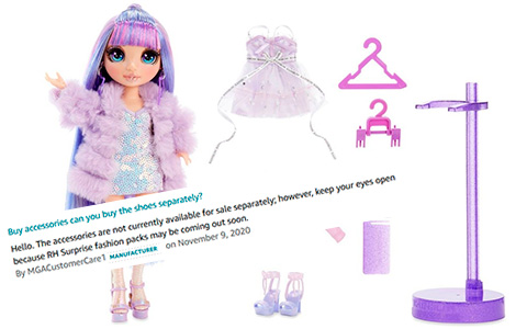 Rainbow High fashion packs for dolls coming soon?