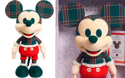 Disney Year of the Mouse Collector Plush Holiday Spirit Mickey Mouse month of December