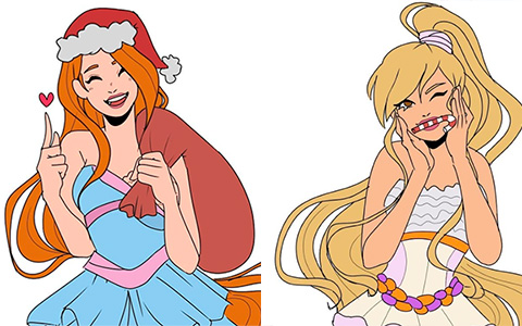 Winter Holidays spirit in beautiful Winx Club Christmas pictures from Marywinxx