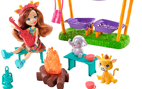 Enchantimals Savannah Sleepover Playset with Griselda Giraffe Doll