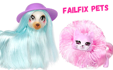 Fail Fix Pets GlamaPony, Qtee.Kitty, PreppiPaws and ArteePup