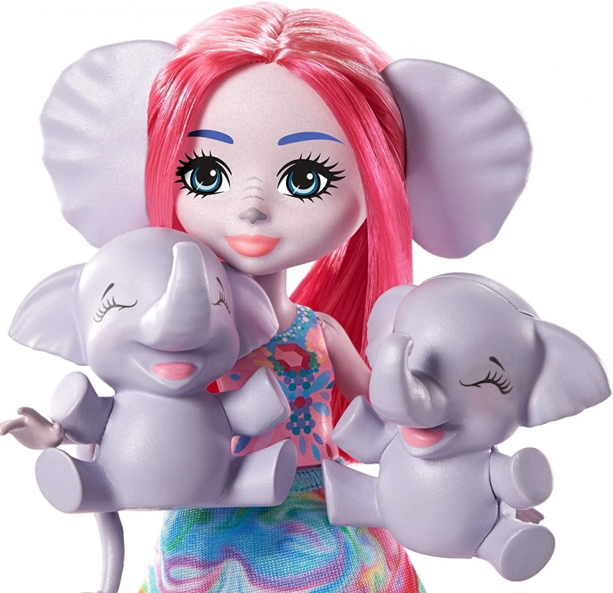 Enchantimals Esmeralda Elephant doll family toy set