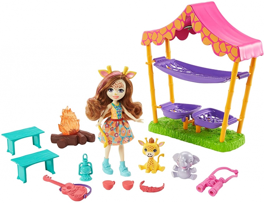 Enchantimals Savannah Sleepover Playset with Griselda Giraffe Doll