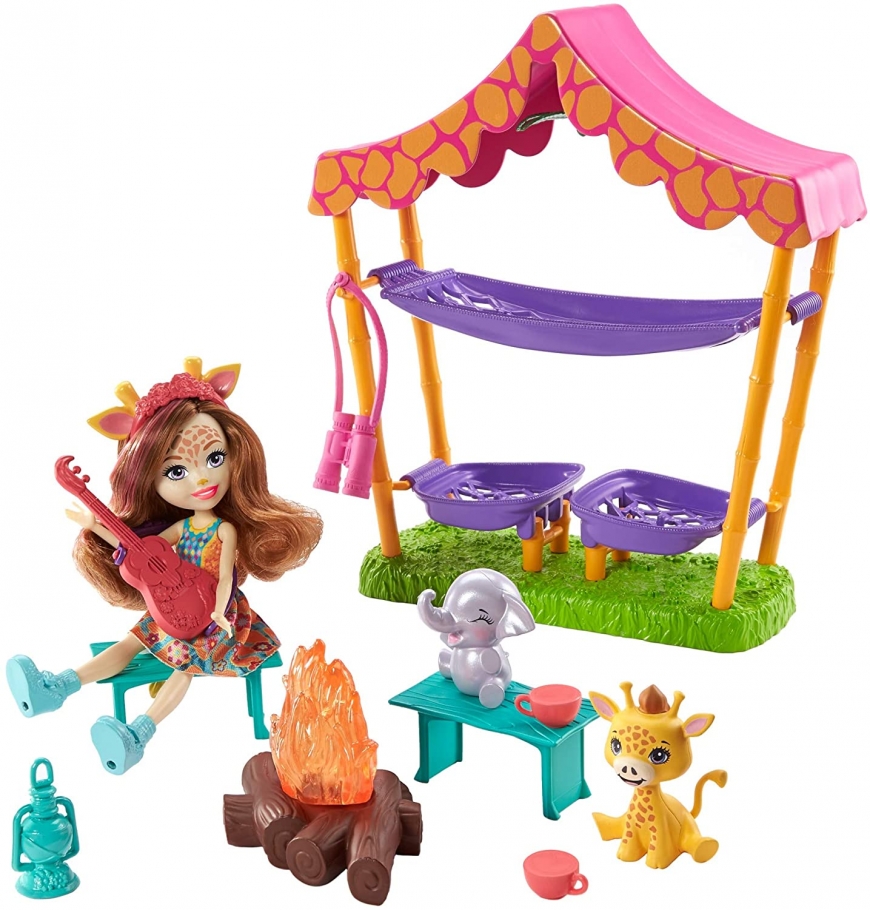 Enchantimals Savannah Sleepover Playset with Griselda Giraffe Doll