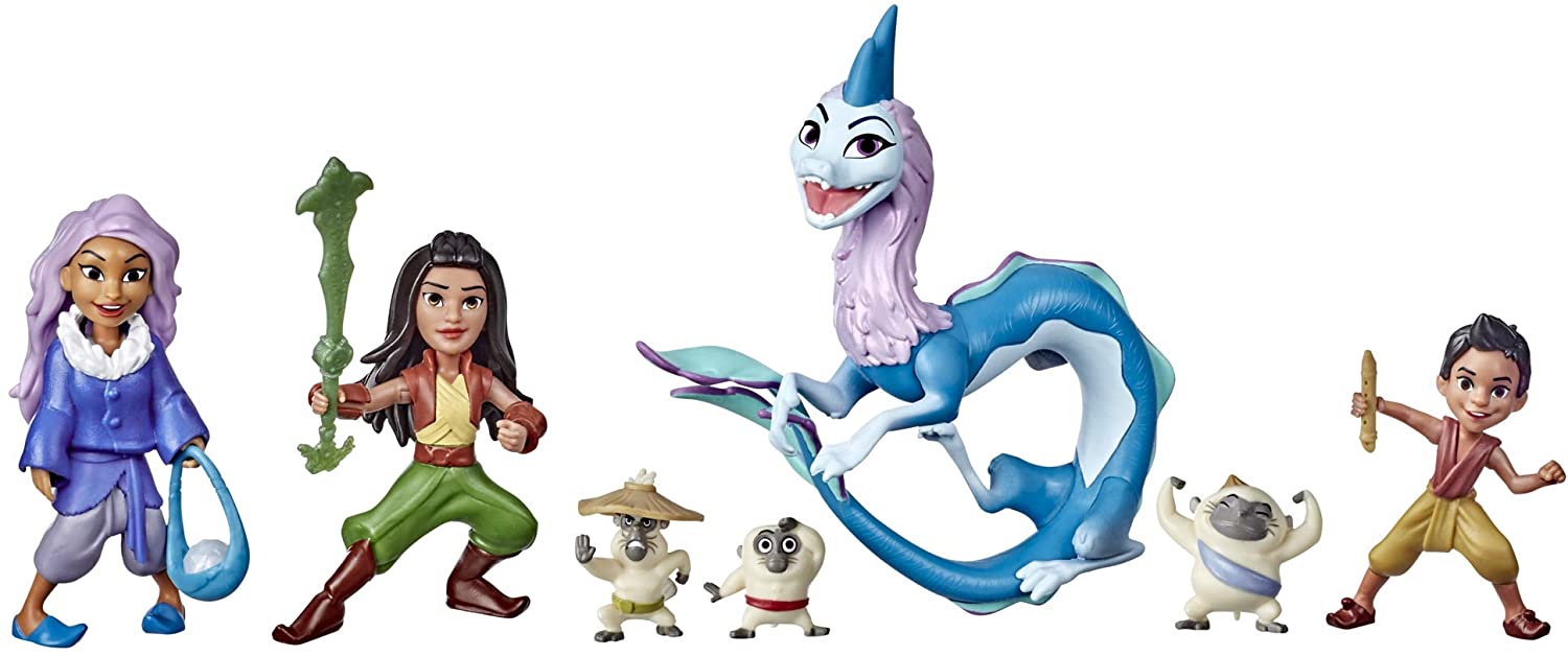 raya and the last dragon deluxe figure play set of 8