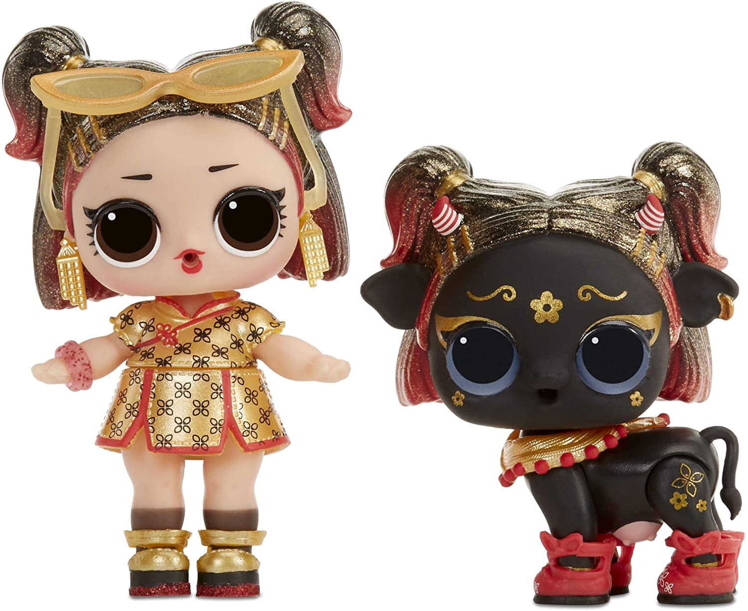 2021 YEAR OF THE OX Limited Ed Set Of 2 Chinese Girl GOLDEN OX Lol Surprise