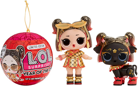 LOL Surprise Year of the Ox - Lunar New Year Supreme 2021 Golden B.B. and Golden Ox dolls