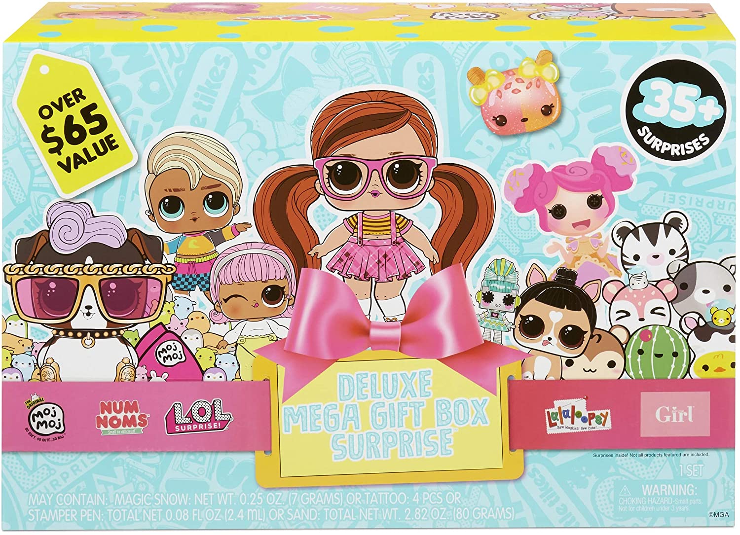 MGA Deluxe Mega Gift Box Surprise Mystery Gift Box with 35
