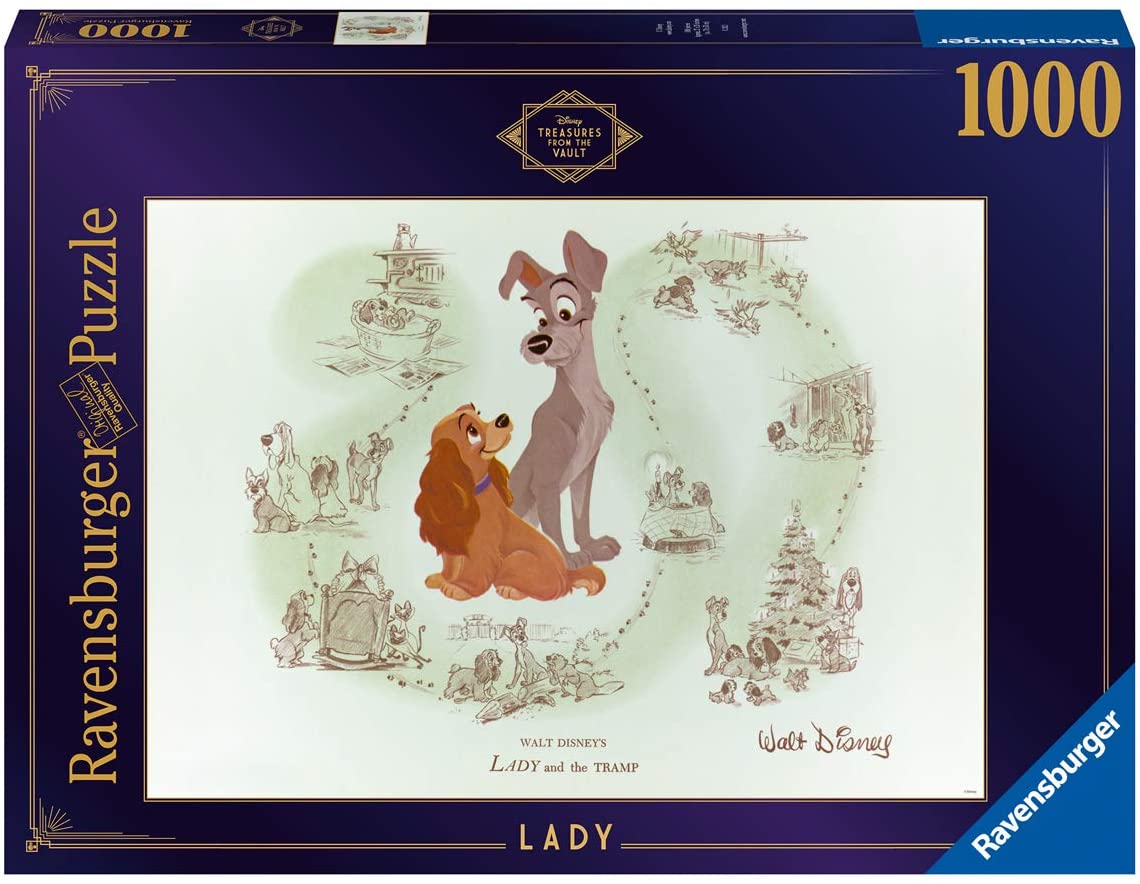 Uitsluiten Voorlopige naam Lelie Ravensburger Disney Treasures from the Vault Lady and the Tramp 1000 Piece  Jigsaw Puzzle - YouLoveIt.com