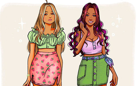 Modern and realistic Winx and Trix