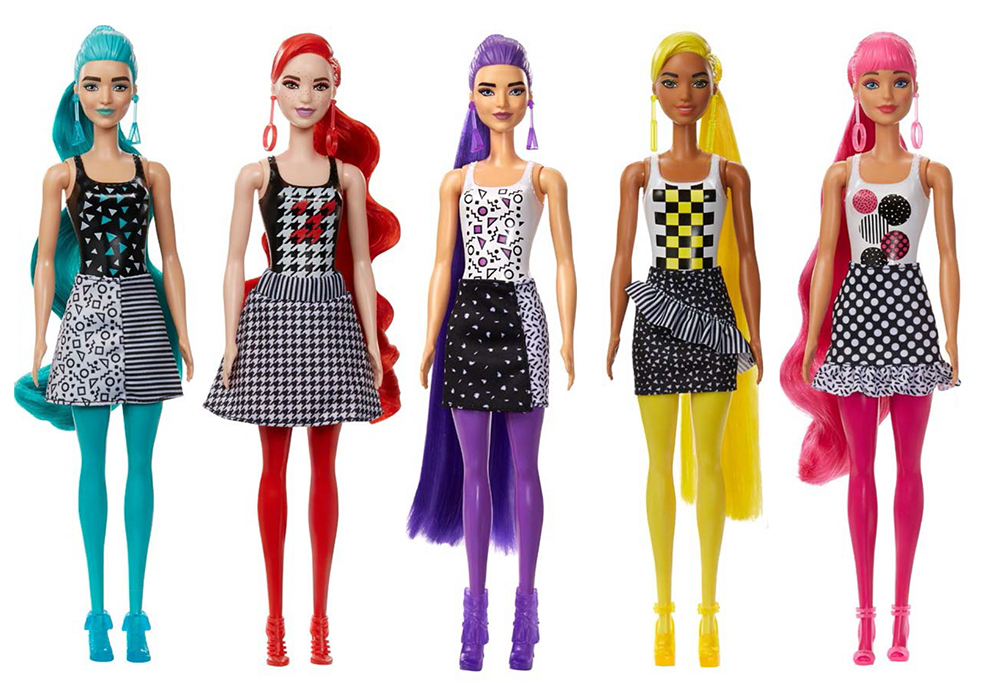 New Barbie Color Reveal Monochrom dolls and pets - YouLoveIt.com