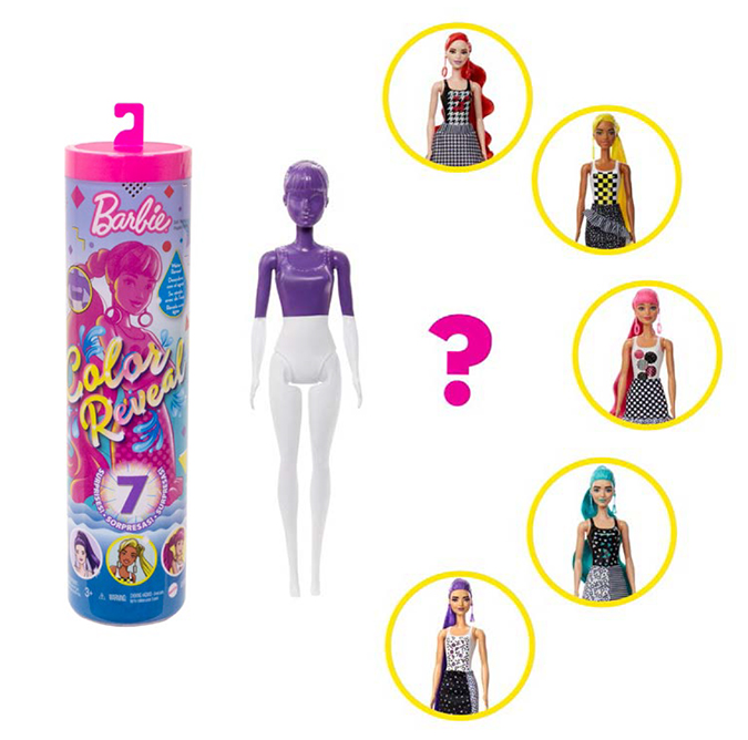 Barbie Color Reveal Monochrom Barbie dolls