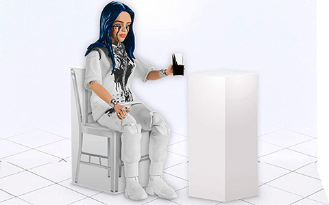 Billie Eilish 6" When The Party's Over action figure