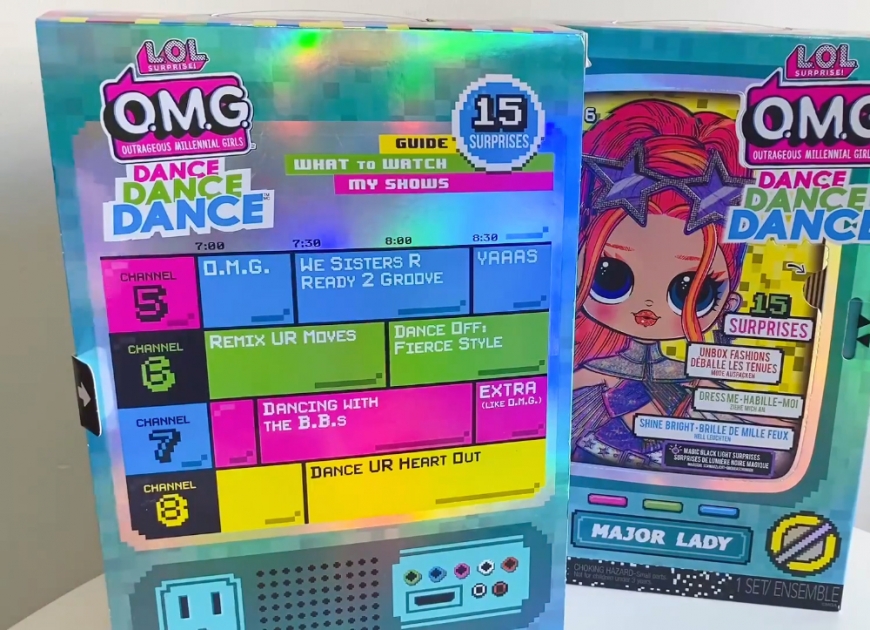 LOL OMG Dance Dance Dance Major Lady doll unboxing pictures