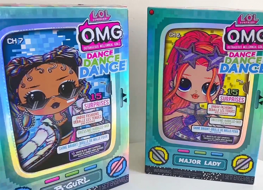 LOL OMG Dance Dance Dance Major Lady doll unboxing pictures