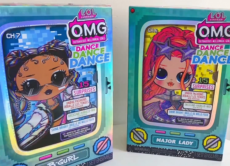 LOL OMG Dance Dance Dance Major Lady doll unboxing pictures