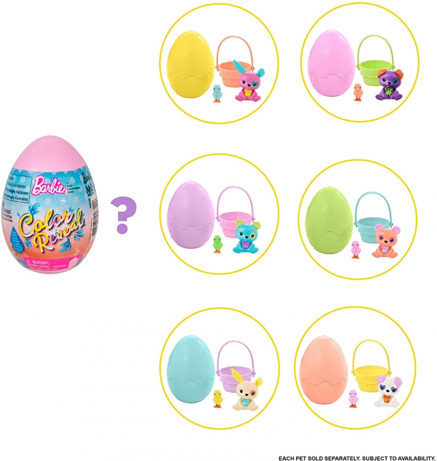 Barbie Color Reveal Easter Egg Pets