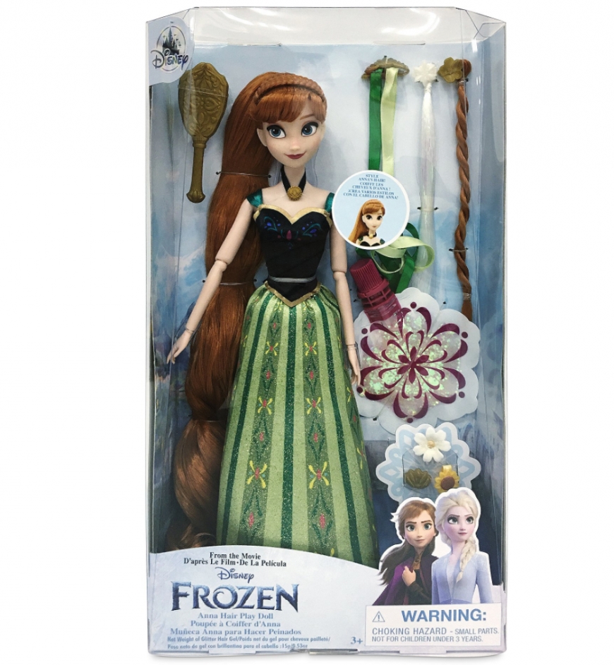 Disney Store Frozen Anna and Elsa Hair Play dolls 2021