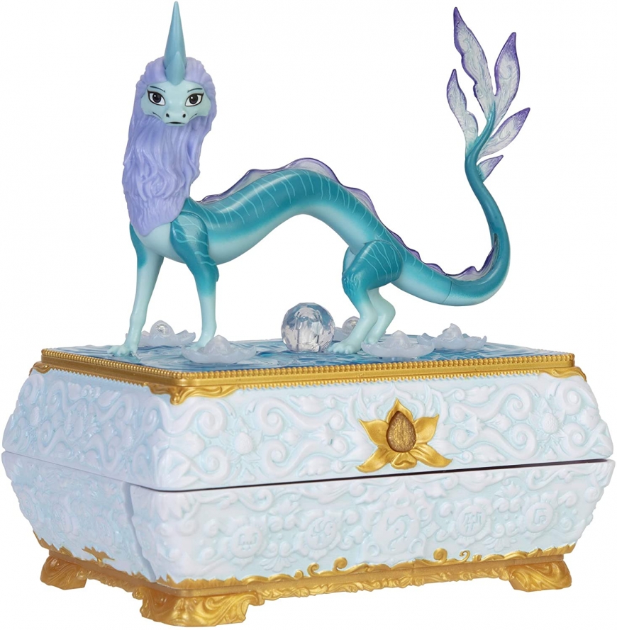 Disney Raya Sisu Dragon Chest jewelry box with color changing lights and music