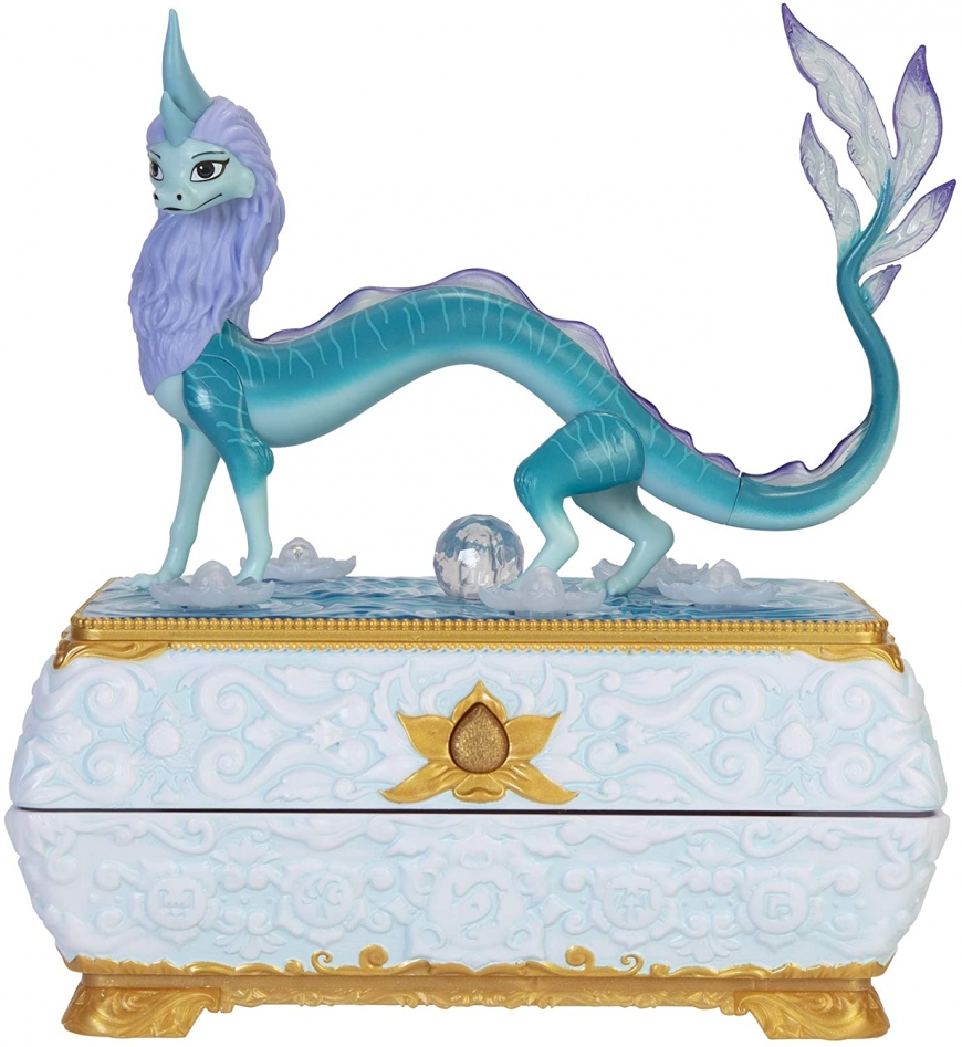 Disney Raya Sisu Dragon Chest jewelry box with color changing lights and music