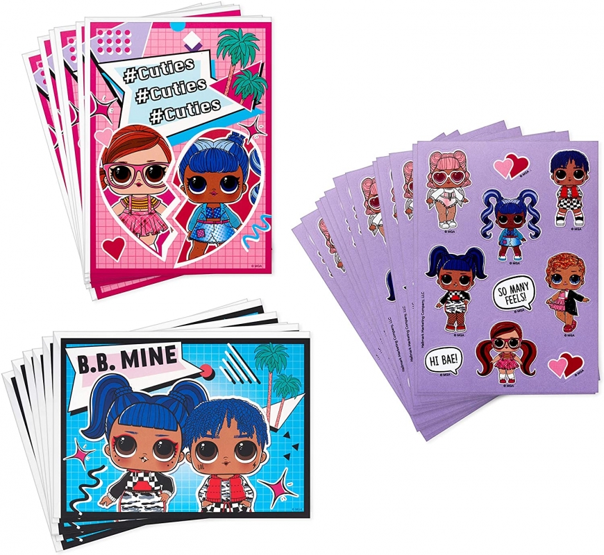 Hallmark Kids LOL Surprise Valentines Day Cards and Stickers