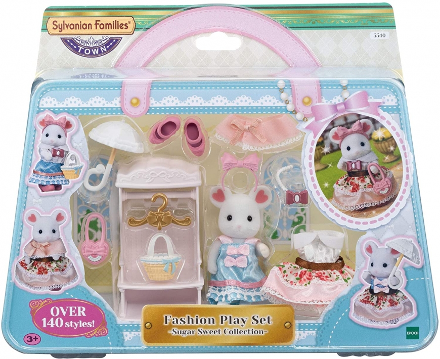 Sylvanian Families Fashion Play Set Sugar Sweet Collection Marshmallow Mouse