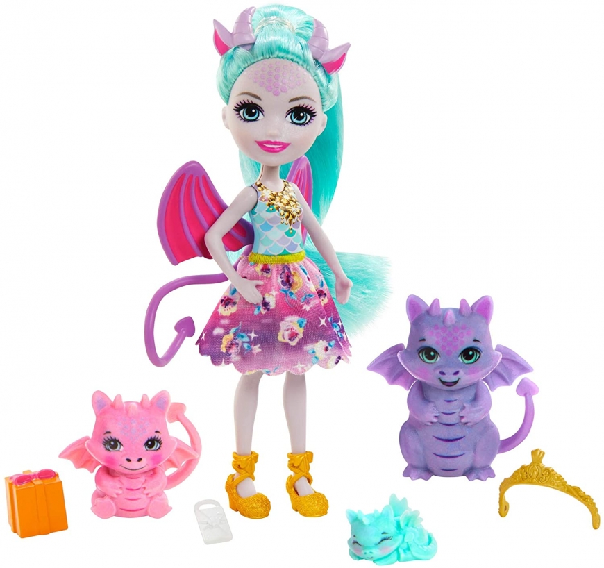 Royal Enchantimals dragon family doll