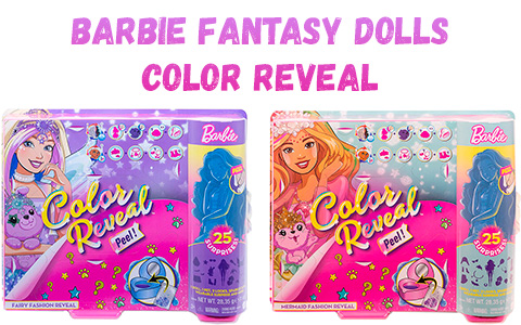New Fantasy Barbie Ultimate Color Reveal dolls are available for preorder!