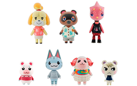 Animal Crossing: New Horizons Villager Flocked full figure set