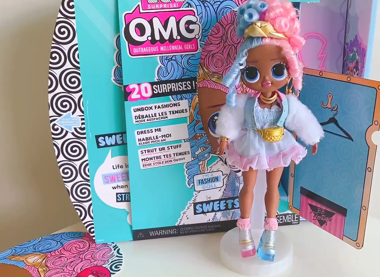 2X LOL Surprise!• Doll OMG SPICY BABE e SWEETS • Serie 4 FASHION NEW PLAYSET BOX