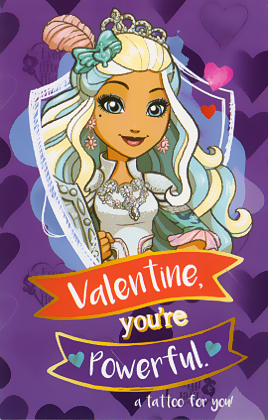 Ever After High valentines