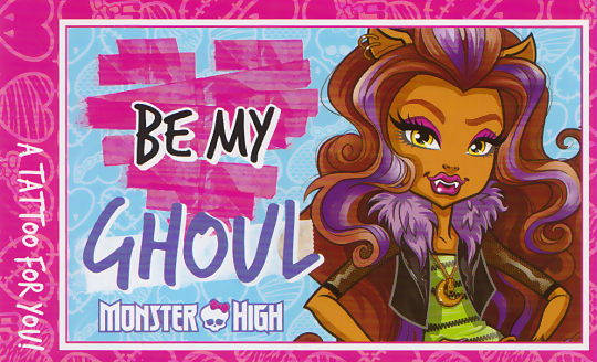 Monster High valentines