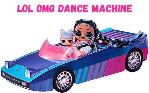 LOL OMG Dance Machine Car playset 2021 with exclusive LOL doll Dancebot