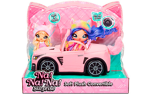 Na Na Na Surprise Plush Kitty Convertible Car – new plush car