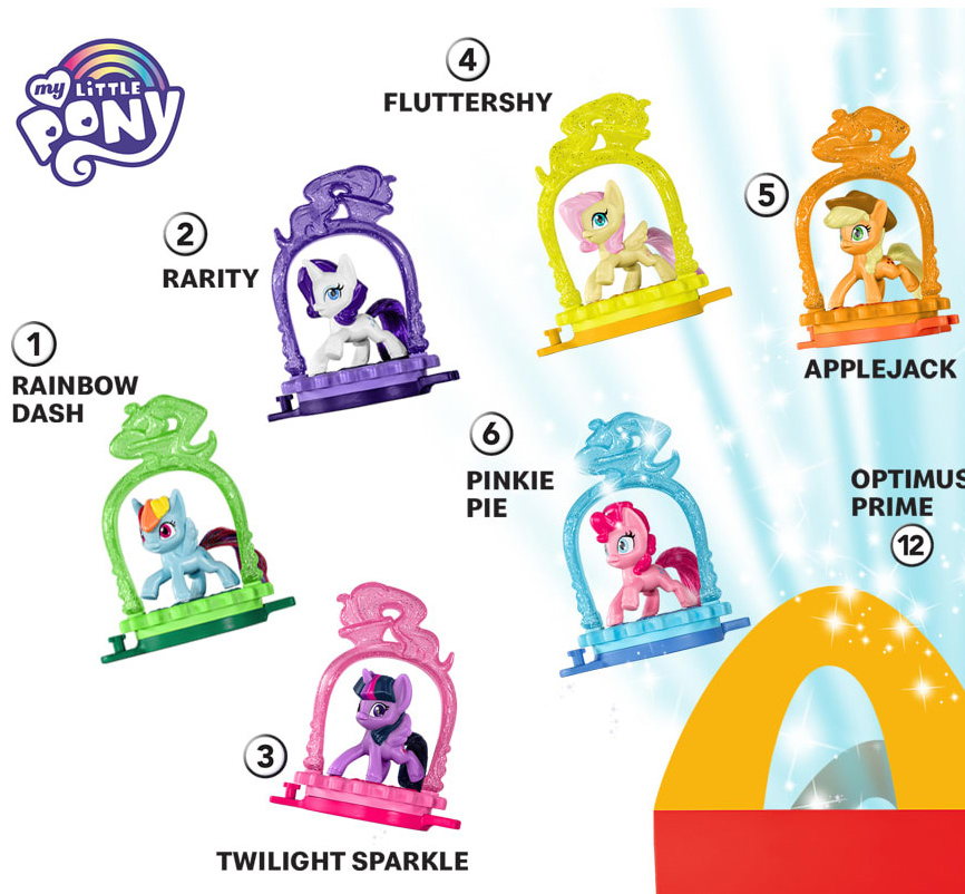 PinkiePie 2019 My Little Pony McDonald's Happy Meal Toys Complete Set of 4