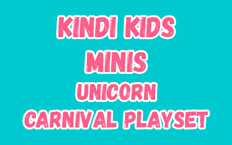 Kindi Kids Minis season 2 Rainbow Unicorn Carnival Playset