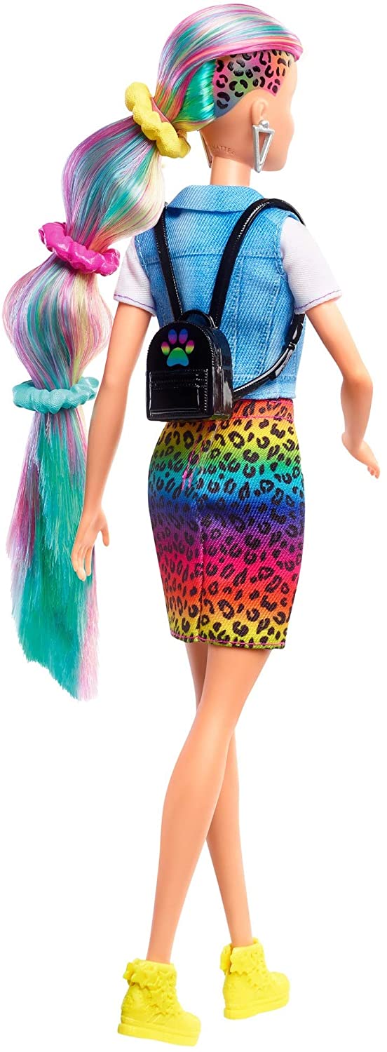Barbie Rainbow Cheetah Hair doll