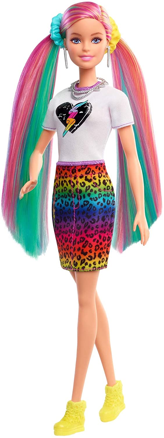 Barbie Rainbow Cheetah Hair doll