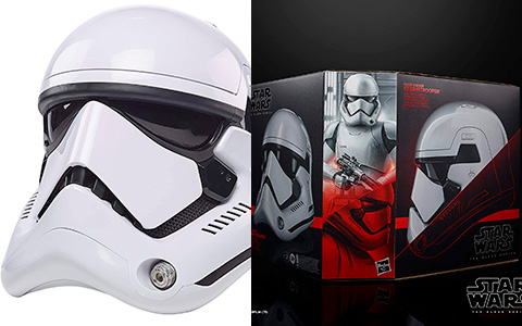 Star Wars The Black Series First Order Stormtrooper Premium Electronic Helmet with electronic voice distortion