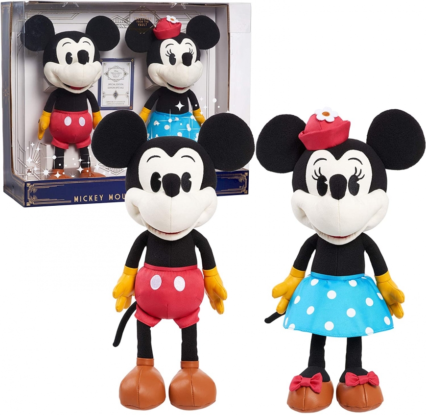 Disney Treasures from The Vault Limited Edition Mickey Mouse and Minnie Mouse Plush