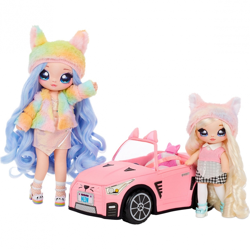 Na Na Na Surprise Plush Kitty Convertible Car – new plush car