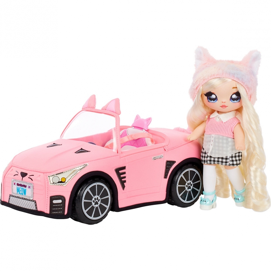 Na Na Na Surprise Plush Kitty Convertible Car – new plush car