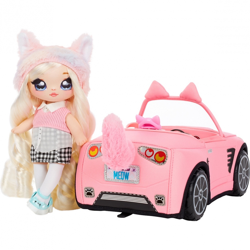 Na Na Na Surprise Plush Kitty Convertible Car – new plush car