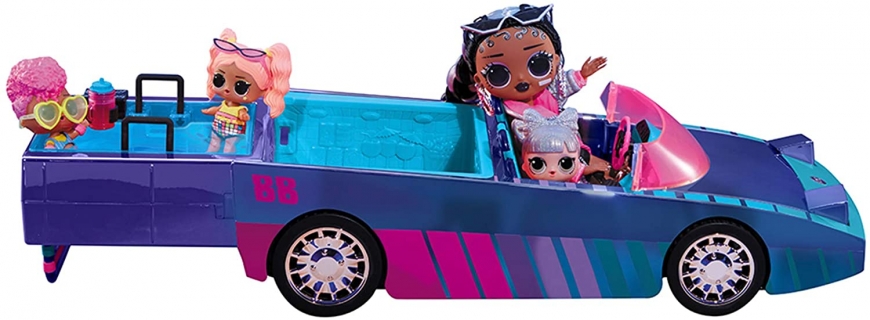 LOL OMG Dance Machine Car playset 2021 with exclusive LOL doll Dancebot