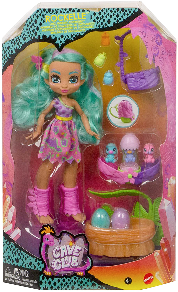 Mattel Cave Club Rockelle Dino Nursery Adventure doll