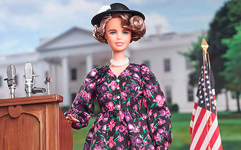 Barbie Eleanor Roosevelt doll from Inspiring Women series