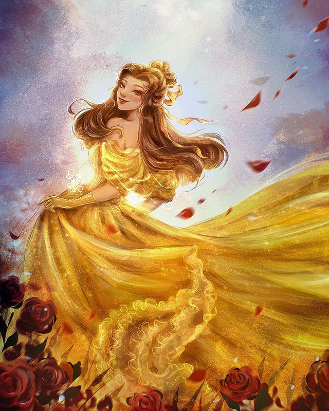 All Disney Princess including Raya art