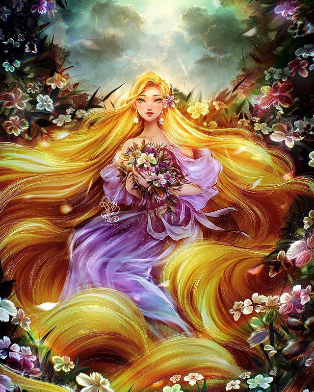 All Disney Princess including Raya art